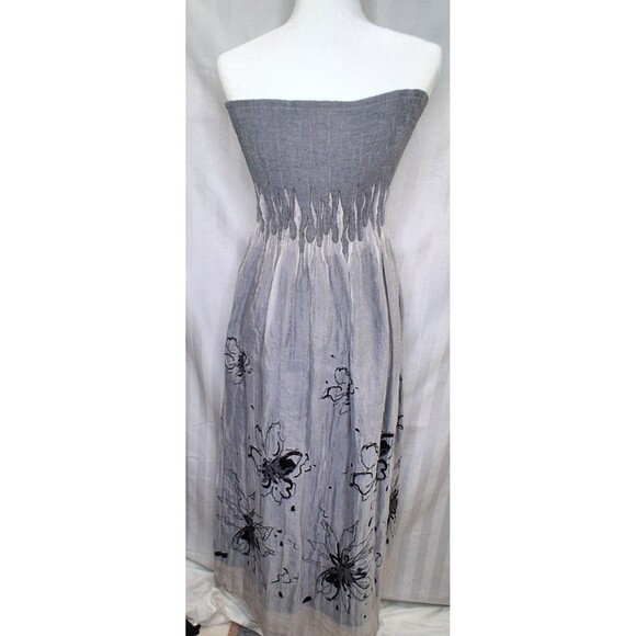 Lapis Goth Boho Lily Floral Convertible Tube Dress Maxi One Size - Picture 12 of 16